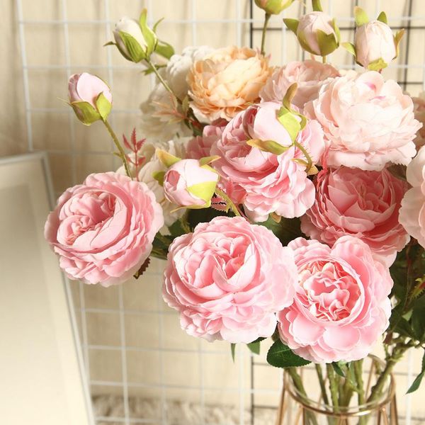 luanqi 3head peony artificial flowers silk rose camellia fake floral holding bouquet for home diy garden wedding decorations decorative & wr
luanqi 3head peony artificial flowers silk rose camellia fake floral holding bouquet for home diy garden wedding decorations decorative & wr