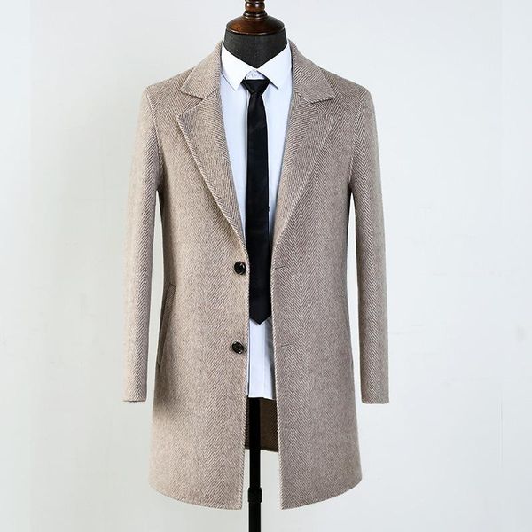 men's wool & blends arrival winter 80% trench coat men,men's grey casual jackets, Black
men's wool & blends arrival winter 80% trench coat men,men's grey casual jackets, Black