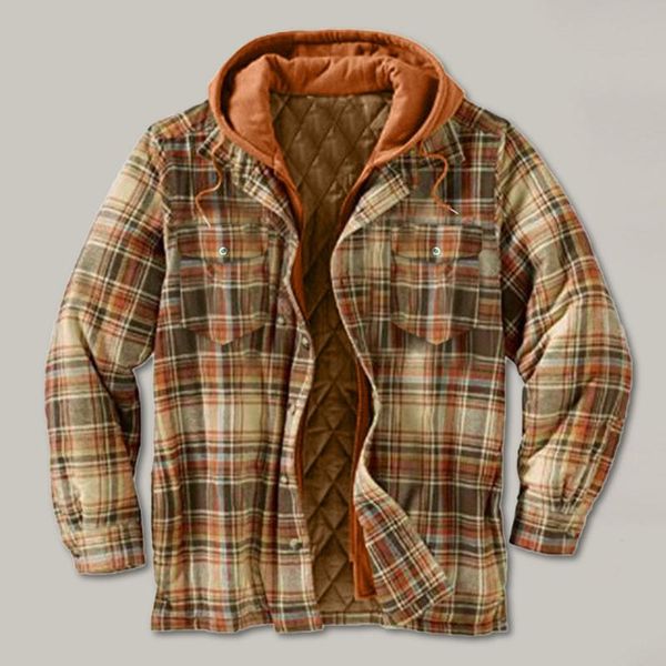 men's jackets large size plaid lapel pocket plus velvet jacket autumn and winter hooded padded loose shirt top, Black;brown
men's jackets large size plaid lapel pocket plus velvet jacket autumn and winter hooded padded loose shirt top, Black;brown