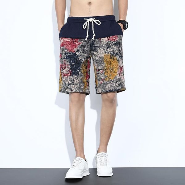 cotton lightweight straight loose shorts 2021 summer classic style printed youth men's elastic waist beach, White;black
cotton lightweight straight loose shorts 2021 summer classic style printed youth men's elastic waist beach, White;black