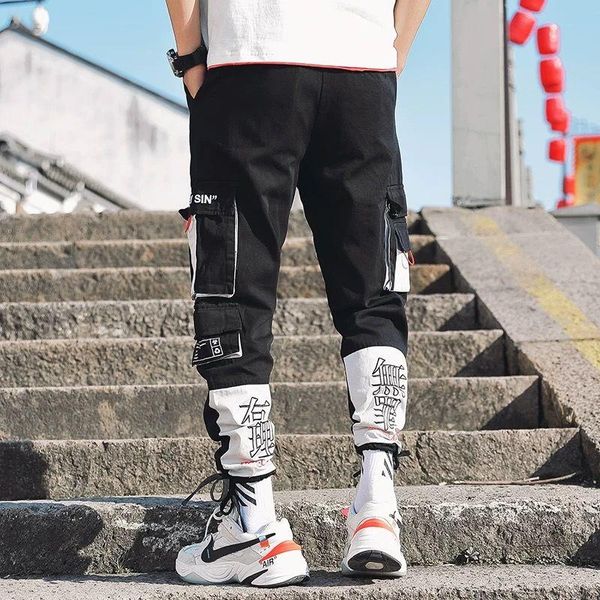 men's pants korean men multi-pocket elastic waist design harem pant street punk hip hop red casual trousers joggers male army cargo, Black
men's pants korean men multi-pocket elastic waist design harem pant street punk hip hop red casual trousers joggers male army cargo, Black