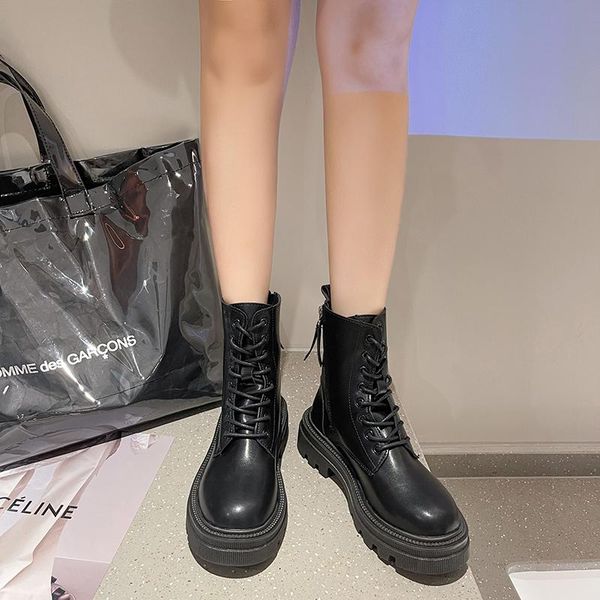 boots black platform women shoes round toe ankle punk style thick sole motorcycle short botas mujer
boots black platform women shoes round toe ankle punk style thick sole motorcycle short botas mujer