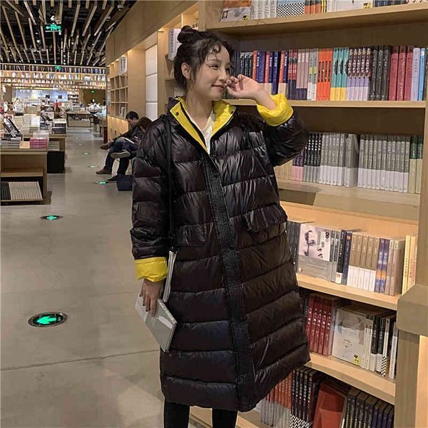 winter elegant women 90% white duck down jacket casual loose ultra light windproof coat 210423, Black
winter elegant women 90% white duck down jacket casual loose ultra light windproof coat 210423, Black