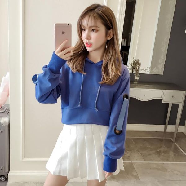 women's hoodies & sweatshirts preppy style crop women and pullover o-neck causal clothing long sleeve spring autumn ladies, Black
women's hoodies & sweatshirts preppy style crop women and pullover o-neck causal clothing long sleeve spring autumn ladies, Black