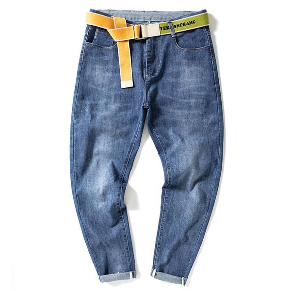 spring summer men's stretch straight fit jeans denim pants brand style trousers mens wear, Blue
spring summer men's stretch straight fit jeans denim pants brand style trousers mens wear, Blue