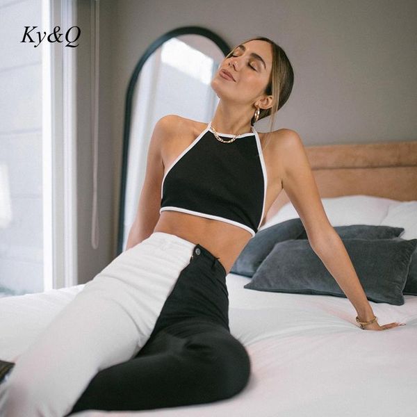 street trend bandage backless halter vest crop women sleeveless tank slim short hanging neck clothes women's tanks & camis, White
street trend bandage backless halter vest crop women sleeveless tank slim short hanging neck clothes women's tanks & camis, White