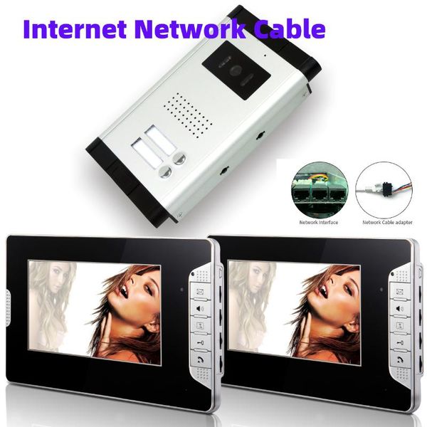 apartment video intercom 7 inch monitor wired network cable door phone doorbell speakephone ir camera system phones
apartment video intercom 7 inch monitor wired network cable door phone doorbell speakephone ir camera system phones