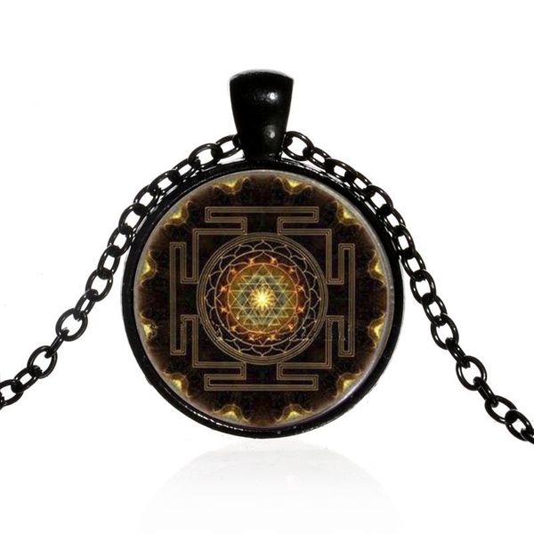 pendant necklaces vintage sacred yantra pattern religious style round glass pendent necklace classic for women men girl neck jewelry gift, Silver
pendant necklaces vintage sacred yantra pattern religious style round glass pendent necklace classic for women men girl neck jewelry gift, Silver