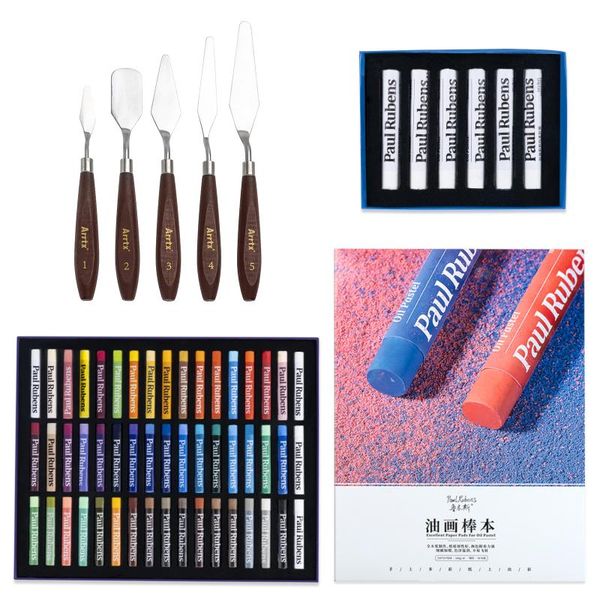gift sets rubens oil painting tools, 48 maracon colors soft pastel+6 white pastels+paper pad+palette scraper spatula knives)
gift sets rubens oil painting tools, 48 maracon colors soft pastel+6 white pastels+paper pad+palette scraper spatula knives)