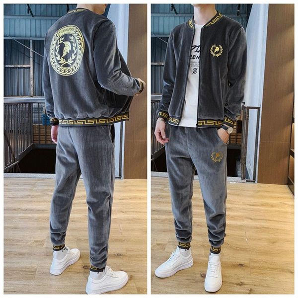 men's tracksuits men's plush sports suit, warm coat, extra thick, double-sided, korean trend, winter, Gray
men's tracksuits men's plush sports suit, warm coat, extra thick, double-sided, korean trend, winter, Gray