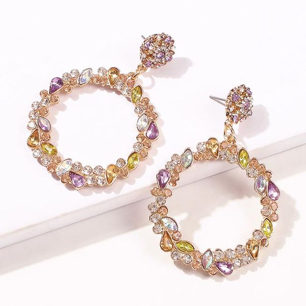 hoop & huggie bohemia crystal earring vintage korea big circle shiny rhinestones loop women earrings golor color ear rings jewelry charm, Golden;silver
hoop & huggie bohemia crystal earring vintage korea big circle shiny rhinestones loop women earrings golor color ear rings jewelry charm, Golden;silver