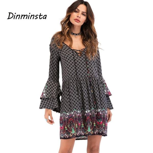 casual dresses dinminsta 2021 spring women chiffon dress elegant embroidery boho frocks female flare sleeve bohemian floral mini, Black;gray
casual dresses dinminsta 2021 spring women chiffon dress elegant embroidery boho frocks female flare sleeve bohemian floral mini, Black;gray