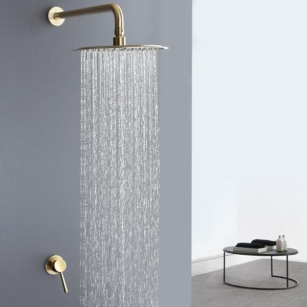 bathroom shower sets set brushed gold 10 inch concealed head spray control valve system brass rainfall sprayer mixer tap
bathroom shower sets set brushed gold 10 inch concealed head spray control valve system brass rainfall sprayer mixer tap