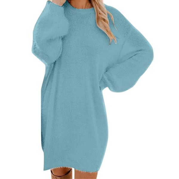 casual dresses oversized round neck sweater dress women warm autumn and winter clothes knit plus size pullover sweaters mujer 2021 g1, Black;gray
casual dresses oversized round neck sweater dress women warm autumn and winter clothes knit plus size pullover sweaters mujer 2021 g1, Black;gray