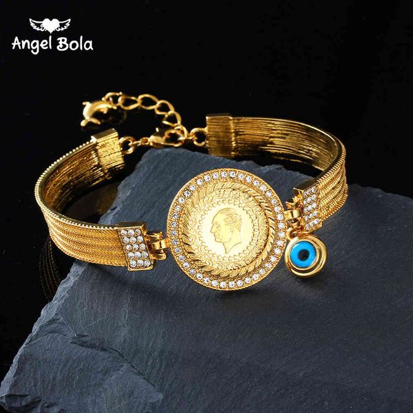 romantic bridal oman coin wedding turkish gift muslim islamic women gold color bracelet jewelry, Golden;silver
romantic bridal oman coin wedding turkish gift muslim islamic women gold color bracelet jewelry, Golden;silver