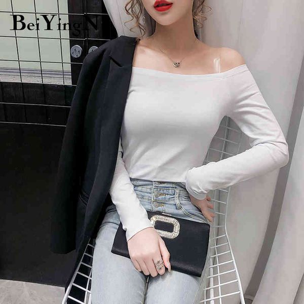 autumn slash neck tshirts women high street harajuku kpop t-shirt woman long sleeve vintage ulzzang oversized 210427, White
autumn slash neck tshirts women high street harajuku kpop t-shirt woman long sleeve vintage ulzzang oversized 210427, White