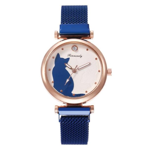 wristwatches 2021 blue women watches fashion cute cat mesh band magnet casual ladies quartz, Slivery;brown
wristwatches 2021 blue women watches fashion cute cat mesh band magnet casual ladies quartz, Slivery;brown