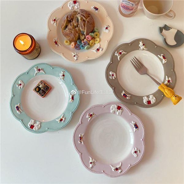 dishes & plates japanese cute childlike relief animal cat elephant flower shape ceramic plate
dishes & plates japanese cute childlike relief animal cat elephant flower shape ceramic plate