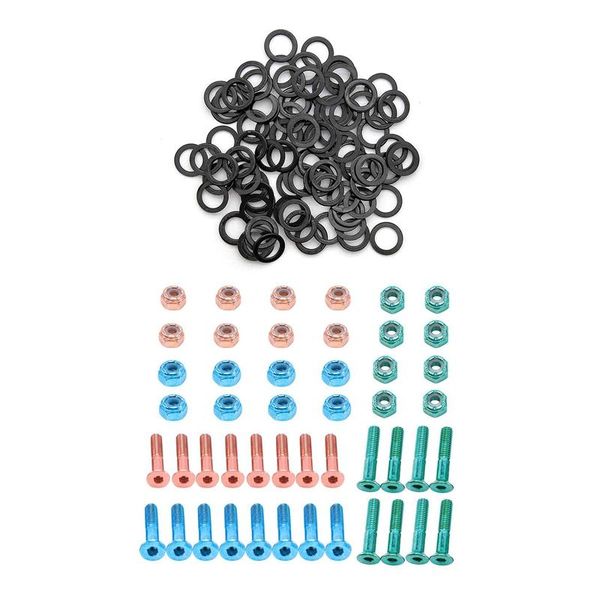 24pc skateboard truck hardware longboard screws bolts 2.54 cm / 1inch & 100 pcs standard bulk bearing spacers skateboarding
24pc skateboard truck hardware longboard screws bolts 2.54 cm / 1inch & 100 pcs standard bulk bearing spacers skateboarding