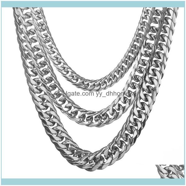 chains necklaces pendants jewelrychains 13/16/19mm white gold tone stainless steel chain curb cuban link mens necklace male x party jewelr, Silver
chains necklaces pendants jewelrychains 13/16/19mm white gold tone stainless steel chain curb cuban link mens necklace male x party jewelr, Silver
