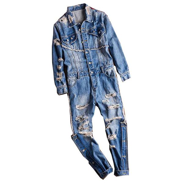 men's pants mono de mezclilla para hombre, ropa informal estilo hip hop, pantalones vaqueros rasgados con agujeros, cargo a la mo, Black
men's pants mono de mezclilla para hombre, ropa informal estilo hip hop, pantalones vaqueros rasgados con agujeros, cargo a la mo, Black
