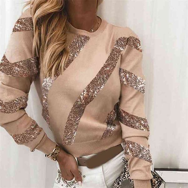 elegant autumn women sequins shirts long sleeve khaki casual winter pullovers ladies fashion lace patchwork blusa m0107 210401, White
elegant autumn women sequins shirts long sleeve khaki casual winter pullovers ladies fashion lace patchwork blusa m0107 210401, White