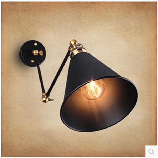 retro personality type scalable bedroom restaurant aisle bar long arm of the head a bed, wrought iron wall lamp
retro personality type scalable bedroom restaurant aisle bar long arm of the head a bed, wrought iron wall lamp