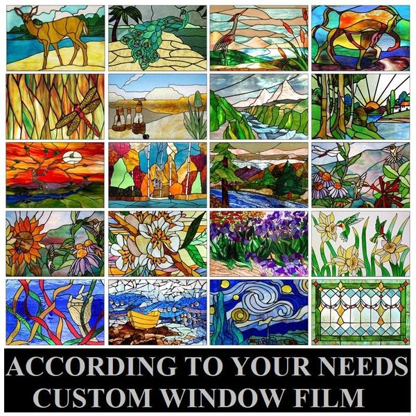 window stickers custom size stained glass film frosted privacy sticker static cling scenic vintage for transom door bathroom
window stickers custom size stained glass film frosted privacy sticker static cling scenic vintage for transom door bathroom