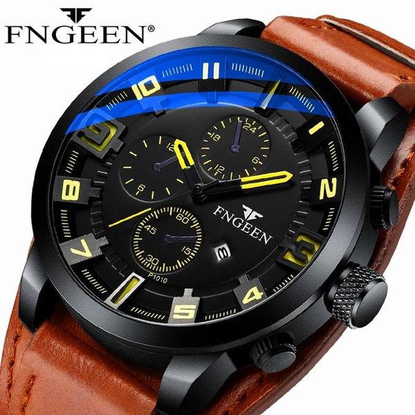 wristwatches quartz watch luxury men outdoor mens watches sport chronograph wristwatch clock leather wrist 2021, Slivery;brown
wristwatches quartz watch luxury men outdoor mens watches sport chronograph wristwatch clock leather wrist 2021, Slivery;brown