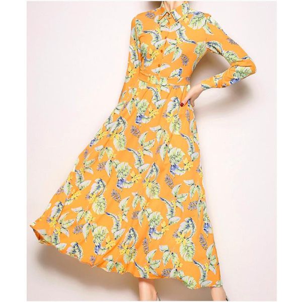 casual dresses fall/winter style lapel fashion print long-sleeved slim long dress with big swing, Black;gray
casual dresses fall/winter style lapel fashion print long-sleeved slim long dress with big swing, Black;gray