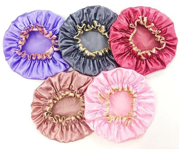 shower caps lovely thick satin hats colorful bath hair cover double waterproof bathing cap sn2408
shower caps lovely thick satin hats colorful bath hair cover double waterproof bathing cap sn2408