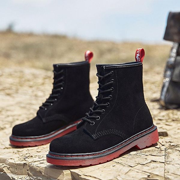 boots autumn winter women ankle suede leather shoes fashion lace-up casual platform ladies botas mujer, Black
boots autumn winter women ankle suede leather shoes fashion lace-up casual platform ladies botas mujer, Black