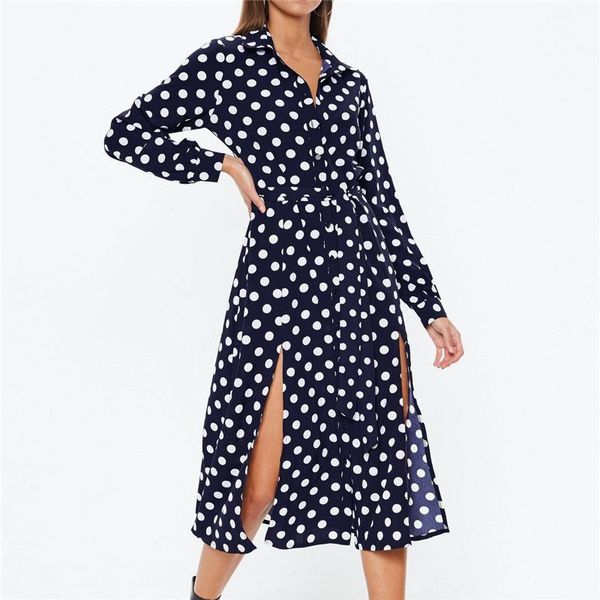 casual dresses 2021 turn down collar office ladies dots shirt dress chiffon beach maxi long sleeve elegant party vestidos xl, Black;gray
casual dresses 2021 turn down collar office ladies dots shirt dress chiffon beach maxi long sleeve elegant party vestidos xl, Black;gray