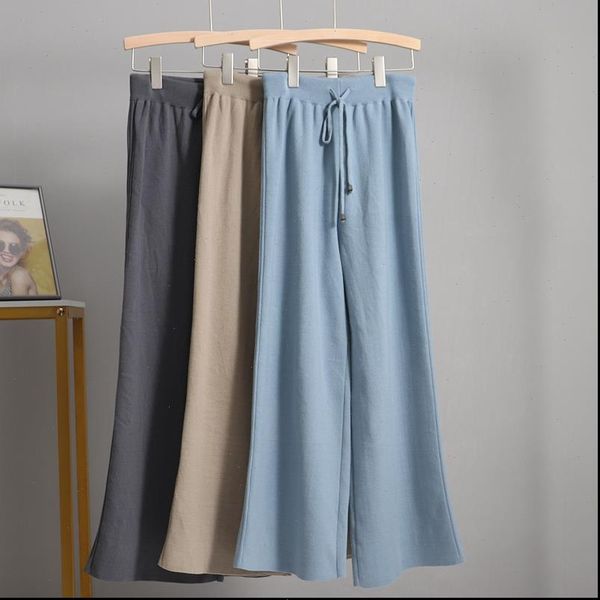 long knit straight thick women capri drawstring drape wide leg elastic high waist moping winter sweater trousers, Black;white
long knit straight thick women capri drawstring drape wide leg elastic high waist moping winter sweater trousers, Black;white
