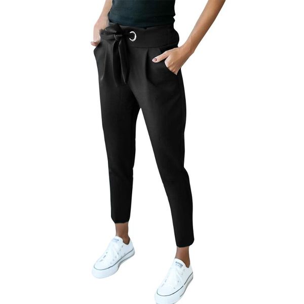 women's pants & capris elegant office lady ankle-length trousers solid drawstring woman pencil pocket bottoms korean style pleated, Black;white
women's pants & capris elegant office lady ankle-length trousers solid drawstring woman pencil pocket bottoms korean style pleated, Black;white