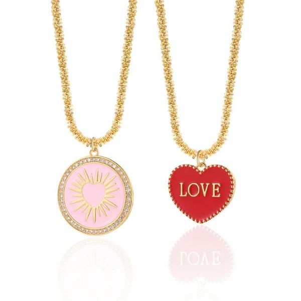 pendant necklaces boho enamel heart necklace for women gold long chains stainless steel love letter collars trendy choker punk, Silver
pendant necklaces boho enamel heart necklace for women gold long chains stainless steel love letter collars trendy choker punk, Silver