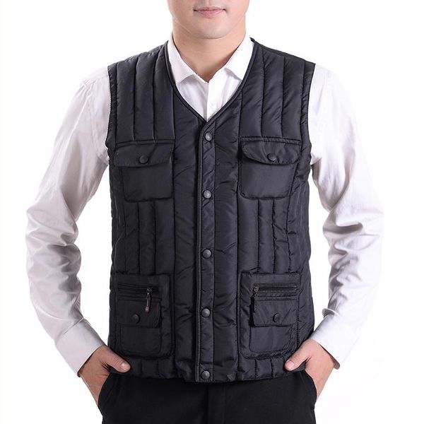 men's vests autumn and winter vest thick quality jacket large size fashion casual solid color down cotton warm zzg38, Black;white
men's vests autumn and winter vest thick quality jacket large size fashion casual solid color down cotton warm zzg38, Black;white