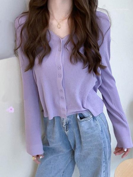 women's knits & tees 2021 women button front crop knitted v-neck ribbed knit purple cardigans soft sweater for women1, White
women's knits & tees 2021 women button front crop knitted v-neck ribbed knit purple cardigans soft sweater for women1, White