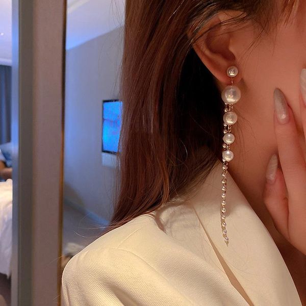 dangle & chandelier long earrings for women 2021 fashion full crystal simulated pearl tassel drop earring vintage gold brincos jewelry, Silver
dangle & chandelier long earrings for women 2021 fashion full crystal simulated pearl tassel drop earring vintage gold brincos jewelry, Silver