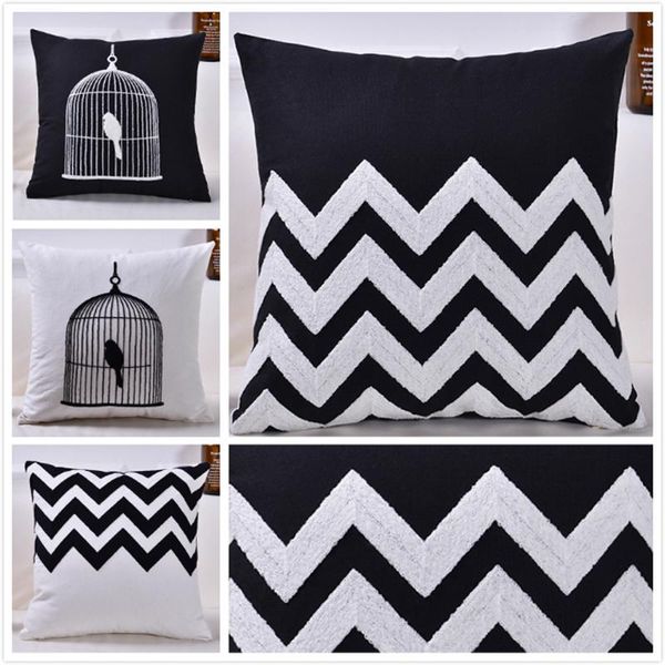 luxury black white embroidery 18inches 45*45 cm square stripe back lumbar cushion cover ling room garden pillow case cushion/dec
luxury black white embroidery 18inches 45*45 cm square stripe back lumbar cushion cover ling room garden pillow case cushion/dec