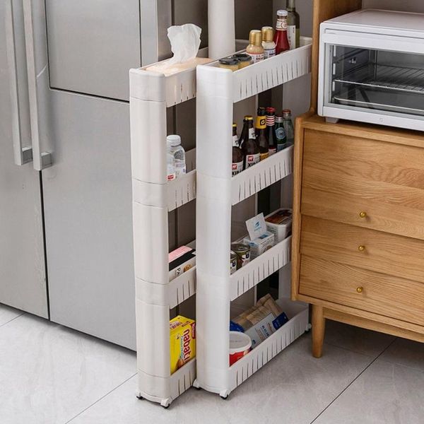 kitchen storage & organization utility shelving organizer cart rack removable with wheels gap shelf holder fridge side
kitchen storage & organization utility shelving organizer cart rack removable with wheels gap shelf holder fridge side
