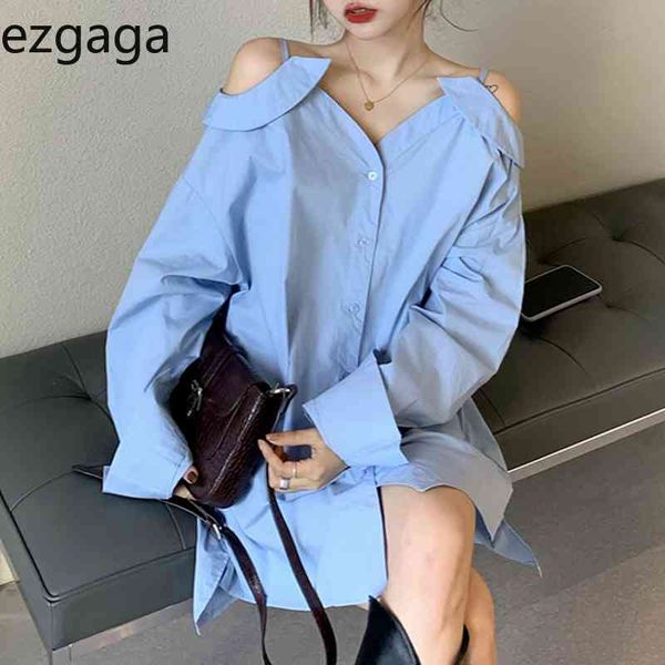 ezgaga women shirts korean chic off shoulder long sleeve spring casual solid loose all-match streetwear blouse fashion 210430, White
ezgaga women shirts korean chic off shoulder long sleeve spring casual solid loose all-match streetwear blouse fashion 210430, White