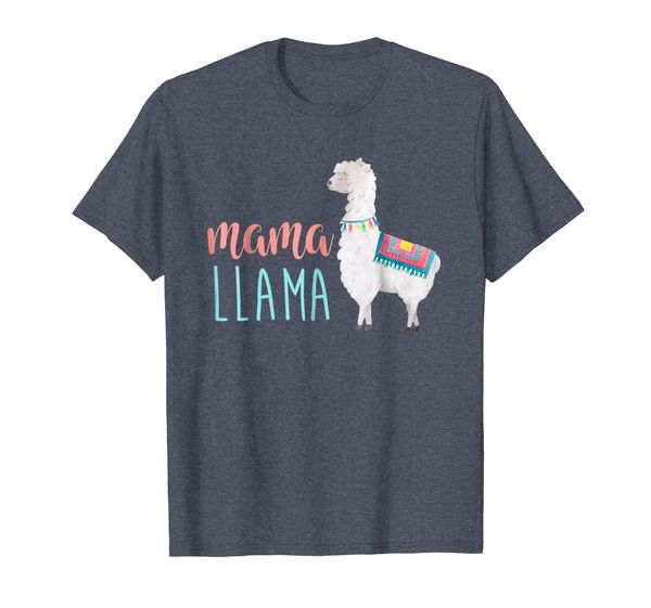 mama llama shirt for llama lover, White;black