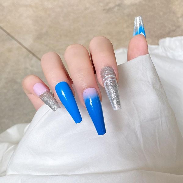 false nails fake long blue silver wern nail stickers finished 24 pcs with glue comfortable and portable fa, Red;gold
false nails fake long blue silver wern nail stickers finished 24 pcs with glue comfortable and portable fa, Red;gold