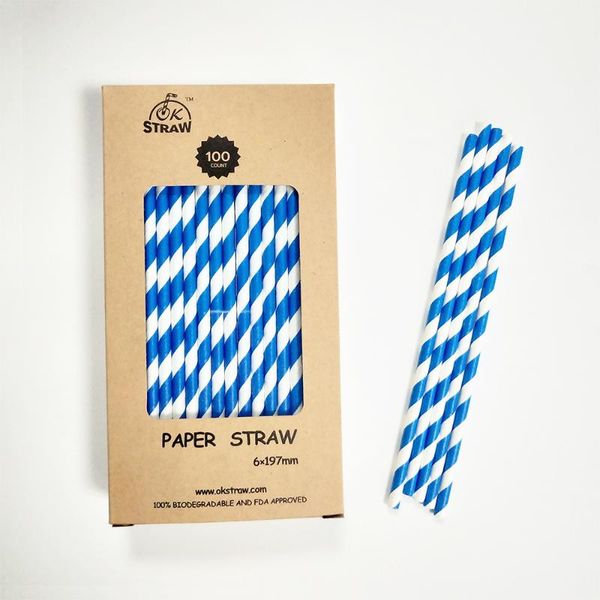 packaging dinner service blue striped drinking paper straws 100% biodegradable 100 box (100pcs) 10000pcs
packaging dinner service blue striped drinking paper straws 100% biodegradable 100 box (100pcs) 10000pcs