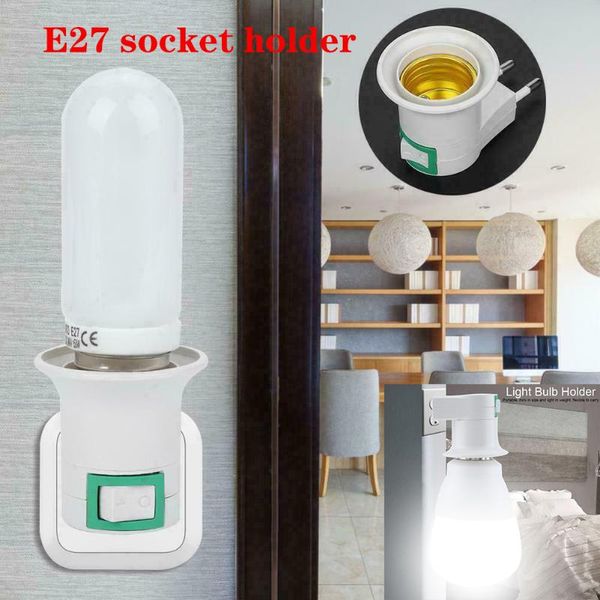 lamp holders & bases 1/2pcs e27 socket holder eu plug adapter led bulb converter base on/off for
lamp holders & bases 1/2pcs e27 socket holder eu plug adapter led bulb converter base on/off for
