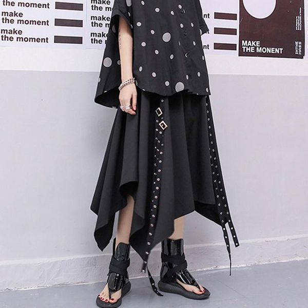 skirts johnature streetwear spring summer solid color irregular a-line women elastic high waist fashion 2021, Black
skirts johnature streetwear spring summer solid color irregular a-line women elastic high waist fashion 2021, Black