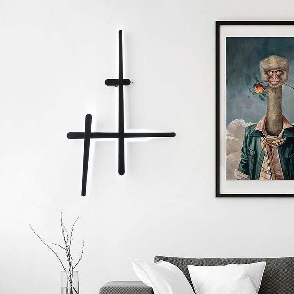 wall lamp minimalist 36w led light post modern black/white strip sconce interior designer creative lighting fixtures
wall lamp minimalist 36w led light post modern black/white strip sconce interior designer creative lighting fixtures