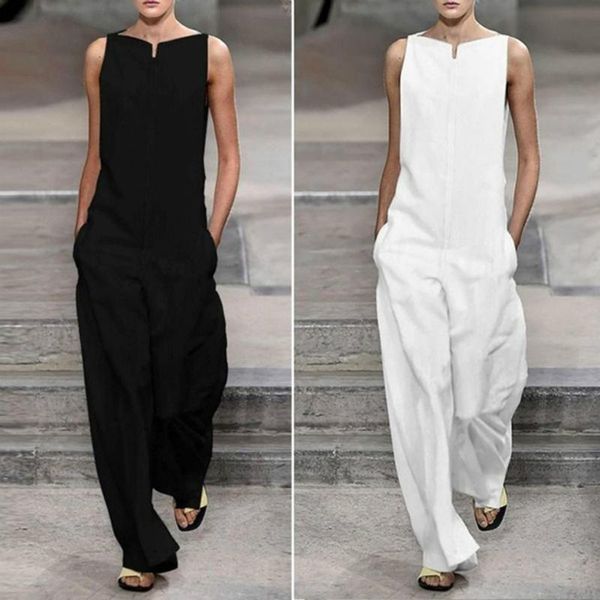 women's jumpsuits & rompers 38# high street overalls women solid loose cotton casual elegant sleeveles office ladies fashion mono mujer, Black;white
women's jumpsuits & rompers 38# high street overalls women solid loose cotton casual elegant sleeveles office ladies fashion mono mujer, Black;white