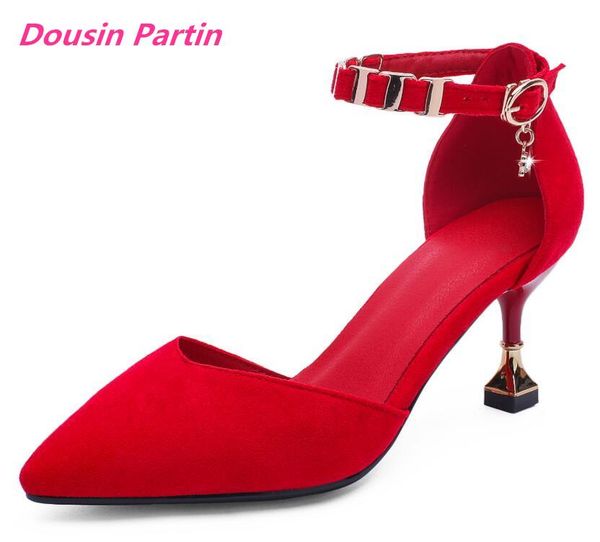 dousin partin women pumps flock square high heel pointed toe bead buckle strap hollow metal decoration ladies sandals, Black
dousin partin women pumps flock square high heel pointed toe bead buckle strap hollow metal decoration ladies sandals, Black